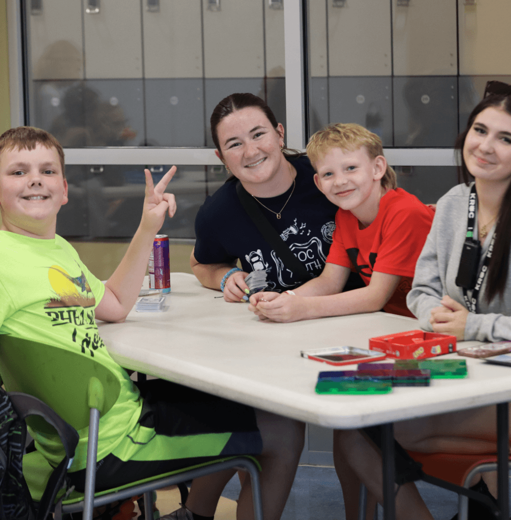Kids with Camp Kroc Counselors